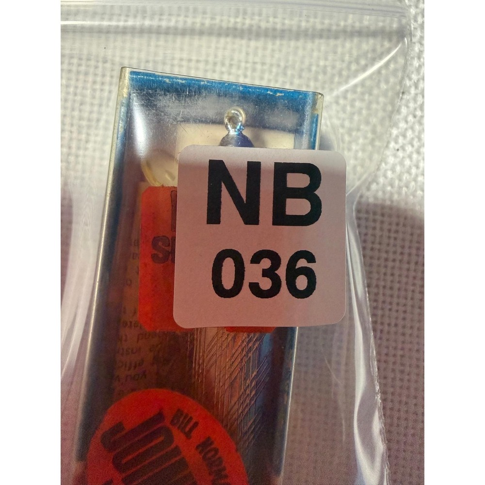 VTG Bill Norman Jointed Minnow Reb2 Fishing Lure Blue Silver Prism Finish Box - Picture 9 of 9